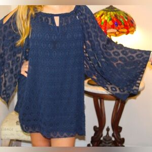 Chicos Black Label Collection Women’s navy blue blouse Size 3X